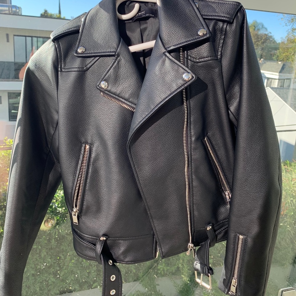 Zara leather jacket